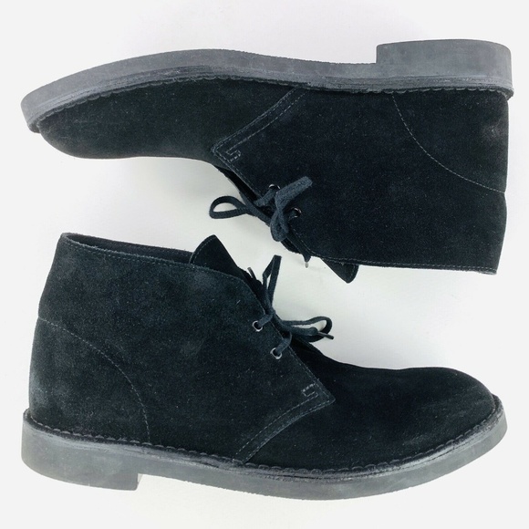 clarks men's bushacre 2 chukka boot black